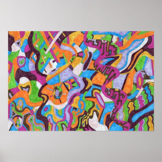 "Farbenlandschaft" 19x13 Poster (Vorne)