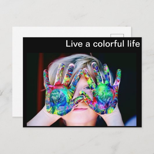 Farbenleben Postkarte (Vorne/Hinten)