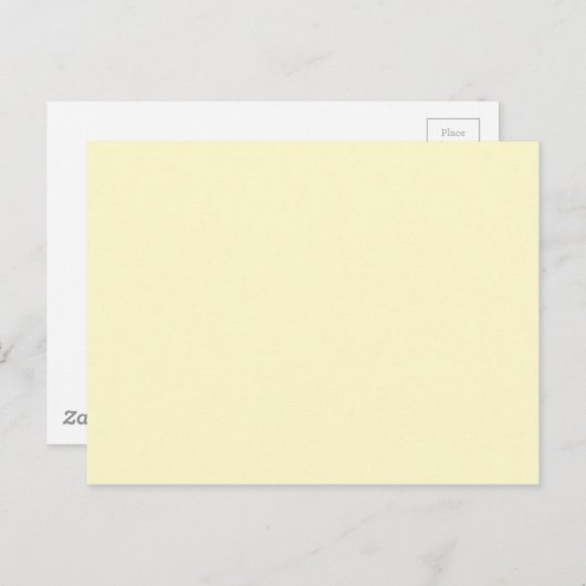 Farbenlemon-Chiffon Postkarte (Vorne/Hinten)