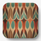 Farbenloses Design Pappteller (Vorderseite)