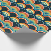 Farbenloses Muster mit Regenbogen und Sternen Geschenkpapier (Ecke)