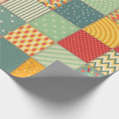 Farbenloses Patchwork mit abstraktem Muster Geschenkpapier (Ecke)