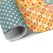 Farbenloses Patchwork mit abstraktem Muster Geschenkpapier (Rolleneckpunkt)