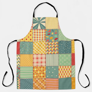 Farbenloses Patchwork mit abstraktem Muster Schürze