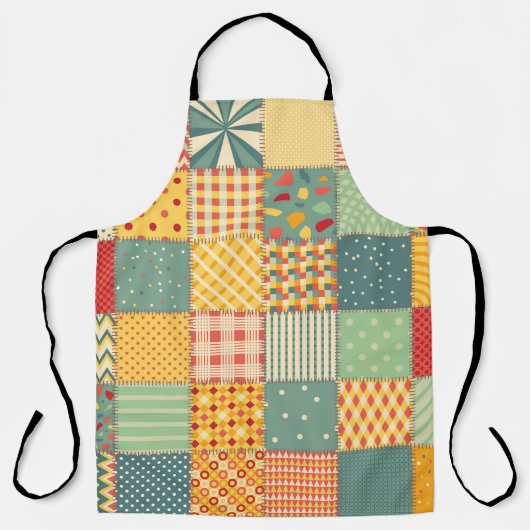 Farbenloses Patchwork mit abstraktem Muster Schürze (Vorderseite)
