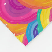 Farbenloses Regenbogen- und Wellenmuster Fleecedecke (Ecke)