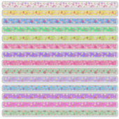 Farbenpalette der kleinen Blumenbänder Aufkleber (Vorderseite)