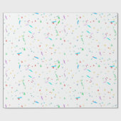 Farbenpapier Confetti | Party Wrapper Geschenkpapier (Flach)