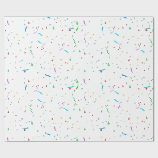 Farbenpapier Confetti | Party Wrapper Geschenkpapier (Flach)