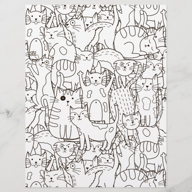 Farbenpapier der Katze (Vorderseite)