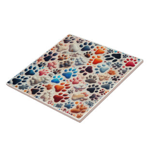 Farbenpflaster mit Passion Fliese