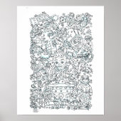 Farbenpflaster Poster (Vorne)