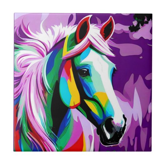 Farbenpony Fliese (Vorderseite)