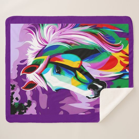 Farbenpony Sherpadecke (Vorderseite (Horizontal))