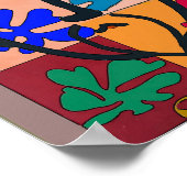 Farbenprächtige Formen Matisse Style Poster (Ecke)