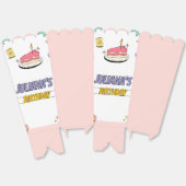 Farbenprächtige Geburtstagsparty Geschenkschachtel (Ungeklappt)