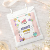 Farbenprächtige Geburtstagsparty Geschenktütchen (Ausgeschnitten)