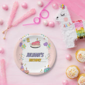 Farbenprächtige Geburtstagsparty Pappteller (Party)