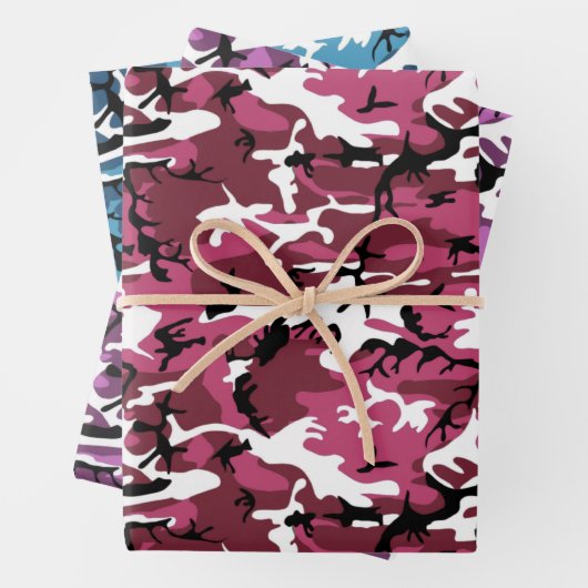 Farbenprächtige Geschenkpapier Set (Beispiel)