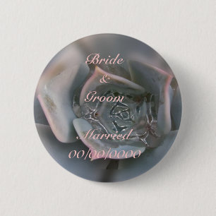 Farbenprächtige Hochzeitsglücklichkeit, um sich an Button