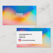 Farbenprächtige Lackgestaltung Visitenkarte (Vorne/Hinten)