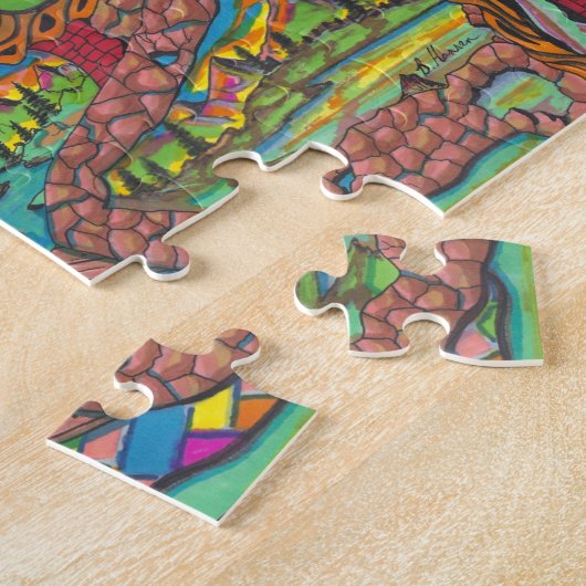 Farbenprächtige Landschaft bei MASI Puzzle (Seite)