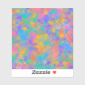 Farbenprächtiges abstraktes Design Aufkleber (Blatt)