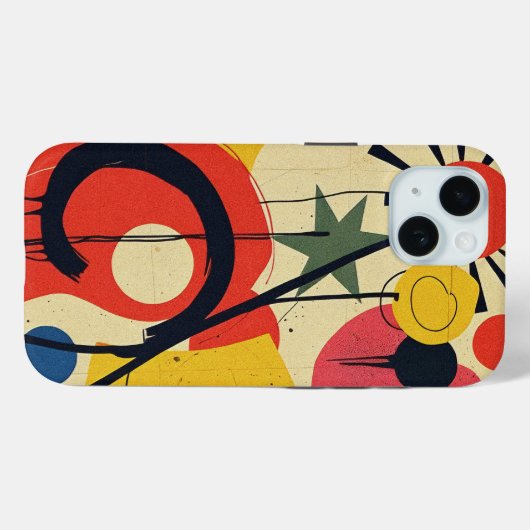 Farbenprächtiges abstraktes Design Case-Mate iPhone Hülle (Rückseite (Horizontal))