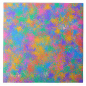 Farbenprächtiges abstraktes Design Fliese (Vorderseite)