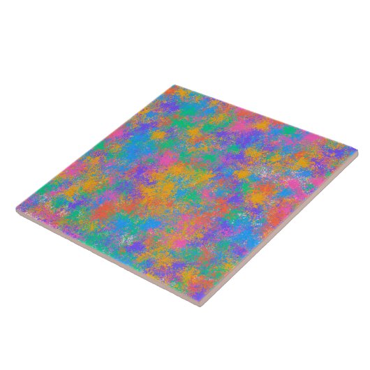 Farbenprächtiges abstraktes Design Fliese (Seite)