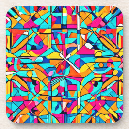 Farbenprächtiges abstraktes Design Getränkeuntersetzer