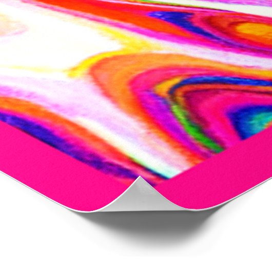 Farbenprächtiges abstraktes Design im Fokus Poster (Ecke)