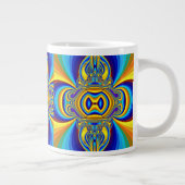 Farbenprächtiges abstraktes Design Jumbo-Tasse (Rechts)