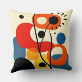 Farbenprächtiges abstraktes Design Kissen (Rückseite)