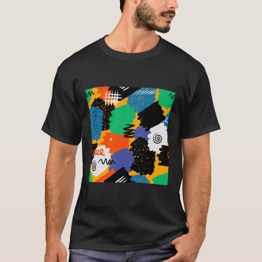 Farbenprächtiges Design T-Shirt (Vorderseite)