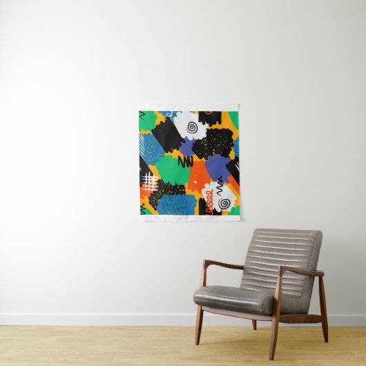 Farbenprächtiges Design Wandteppich (Beispiel)