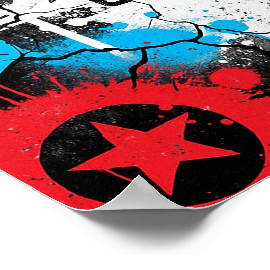 Farbenprächtiges Graffiti-Angebot Poster (Ecke)