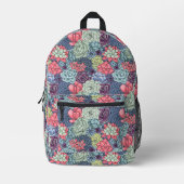 Farbenprächtiges Muster Bedruckter Rucksack (Vorderseite)