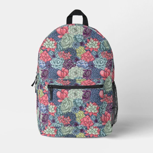 Farbenprächtiges Muster Bedruckter Rucksack (Vorderseite)