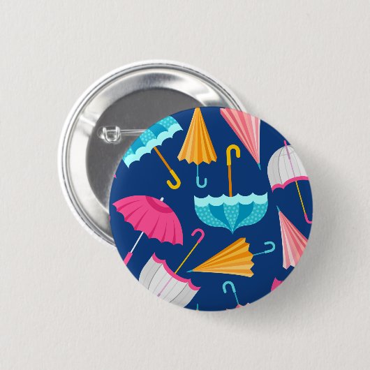 Farbenprächtiges Muster Button (Vorne & Hinten)