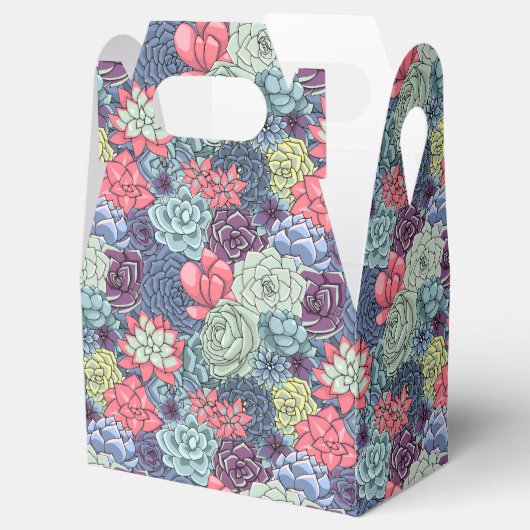 Farbenprächtiges Muster Geschenkschachtel (Geöffnet)