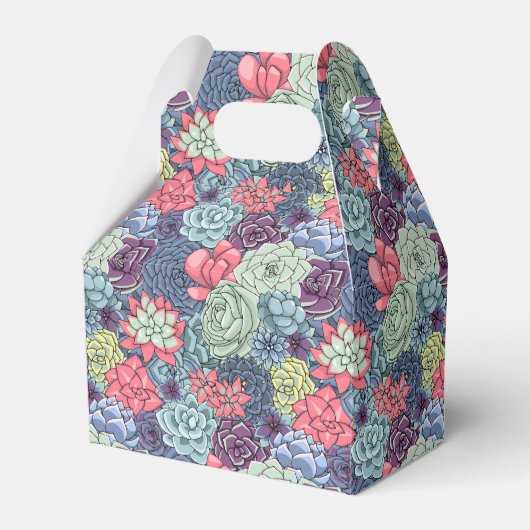 Farbenprächtiges Muster Geschenkschachtel (Vorderseite)