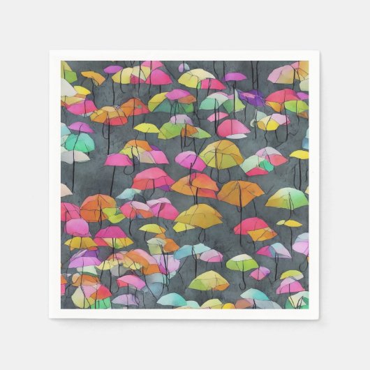 Farbenprächtiges Muster Serviette (Vorderseite)