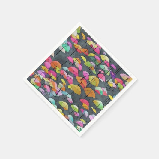 Farbenprächtiges Muster Serviette (Ecke)