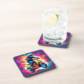 Farbenprägung eines Reisenden Getränkeuntersetzer (Rechte Seite)