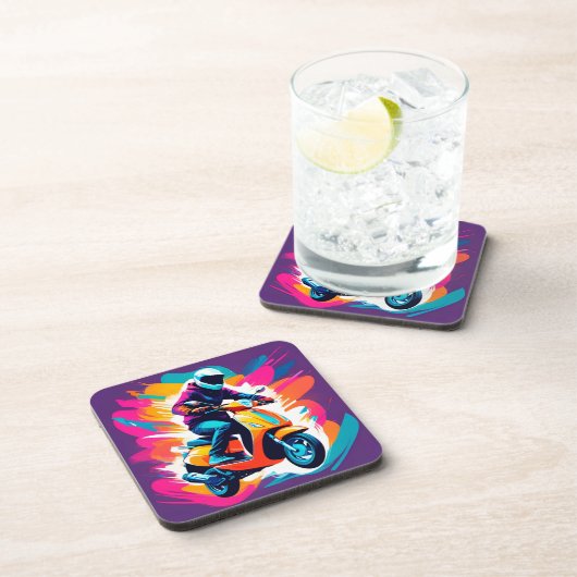 Farbenprägung eines Reisenden Getränkeuntersetzer (Rechte Seite)