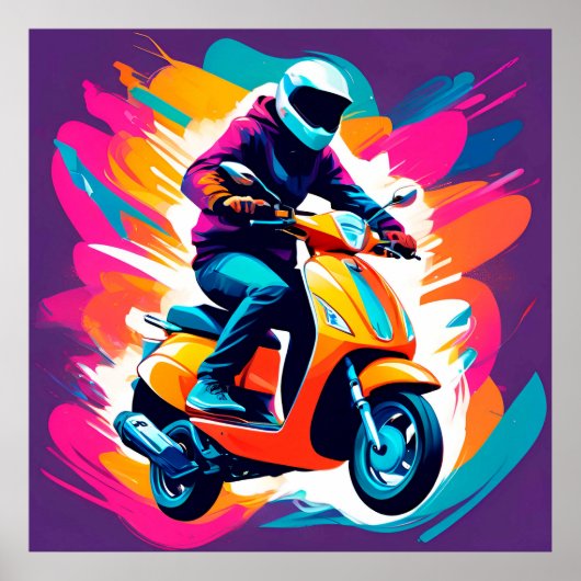 Farbenprägung eines Reisenden Poster (Vorne)