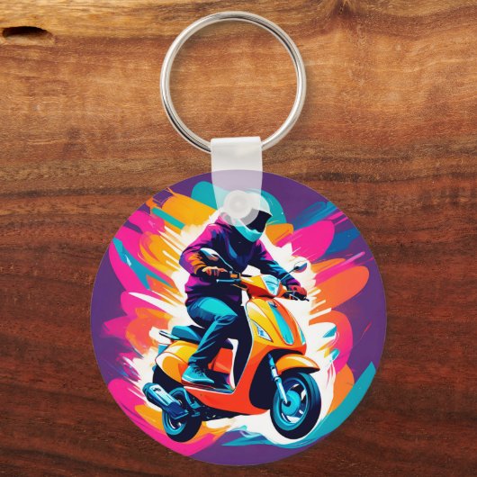 Farbenprägung eines Reisenden Schlüsselanhänger (Vorderseite)