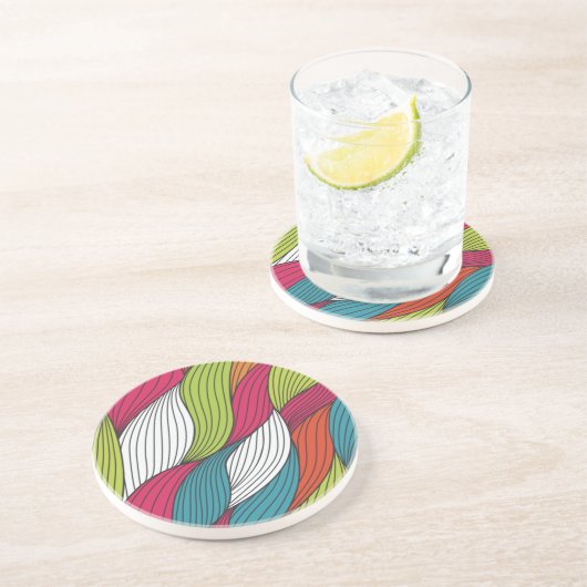 Farbenprägung Sandstein Untersetzer (Seite)