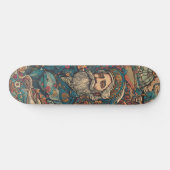 Farbenpsychedelischer Nemo Skateboard (Horizontal)